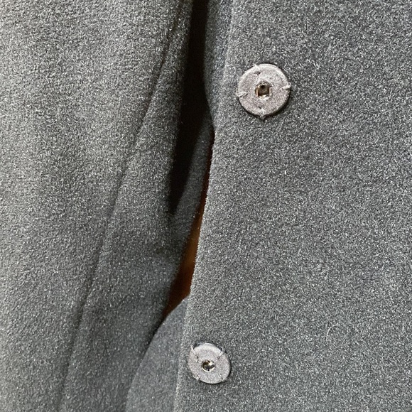 Calvin Klein black robe coat with a belt and two packets on the side used - Picture 6 of 16